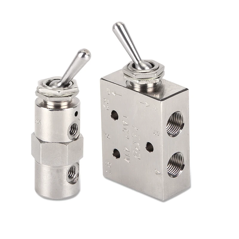 Válvula Neumática Mini NGS para Interruptor de Botón TAC-4V 4P 3V 3P TV-3S, Compatible con TAC2-41V 41P 31V 31P 41PP-34C 34T