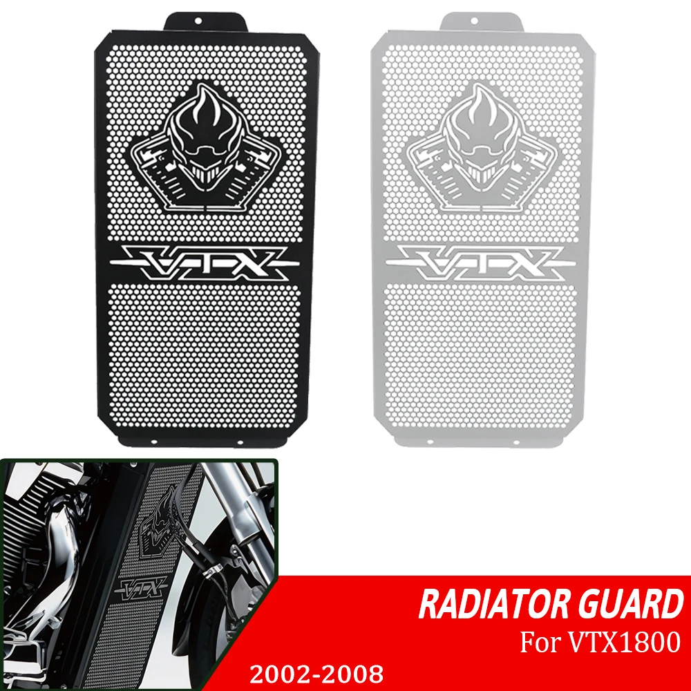 

For Honda VTX1800 C F N R S T VTX 1800 2002-2008 2007 2006 Motorcycle CNC Radiator Grille Cover Guard Protection Protector Grill