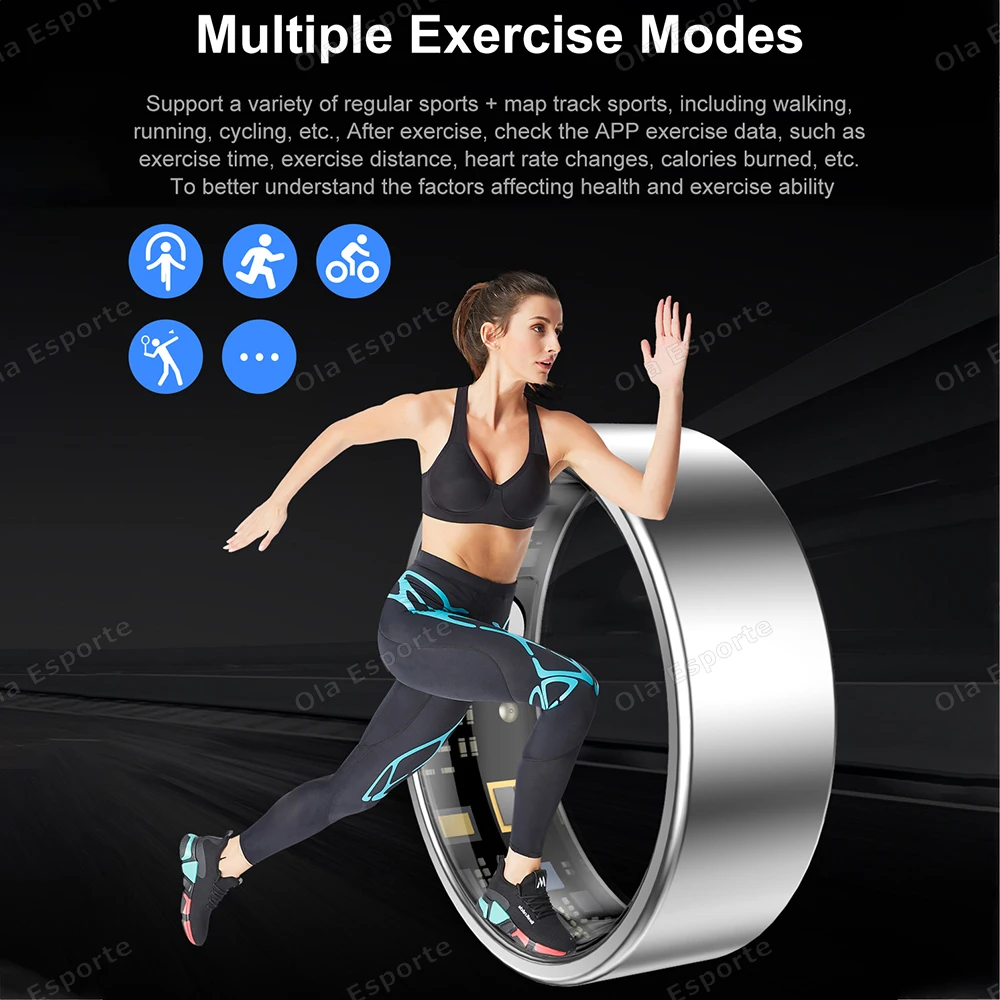 2025 New For Xiaomi Smart Ring Heart Rate and Blood Oxygen Monitoring Rings For Man 10ATM Waterproof Multi-sport Modes Smartring