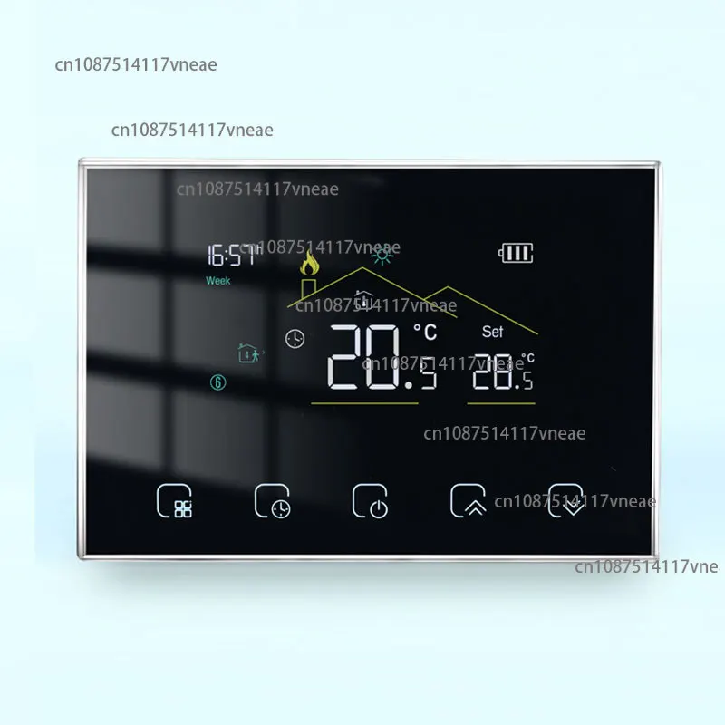Termostato de calor inteligente HVAC Digital programable Wifi 8000 RF, termostato inalámbrico RF para el hogar y la Oficina