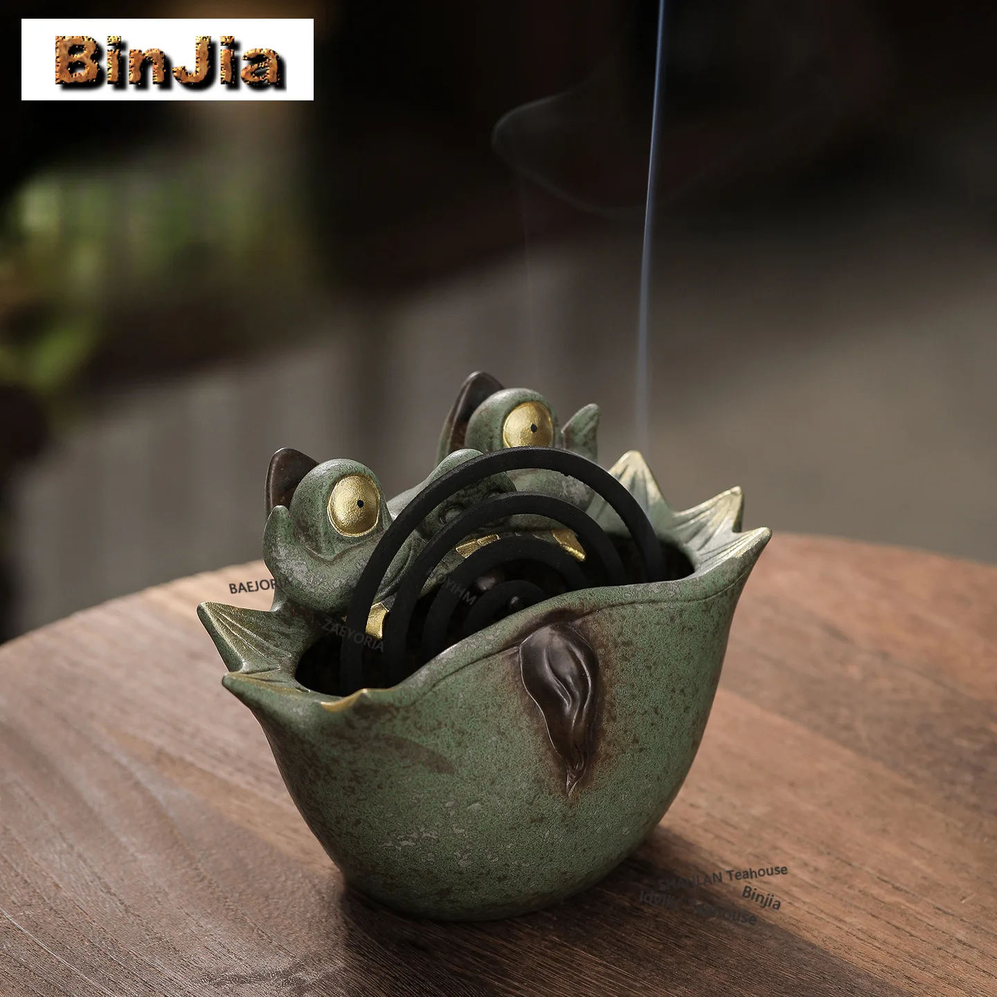 Cute Tile Cat Incense Holder Incense Smoke Waterfall Incense Burners Meditation Smell Distributor Censer Cafes Accessories Craft