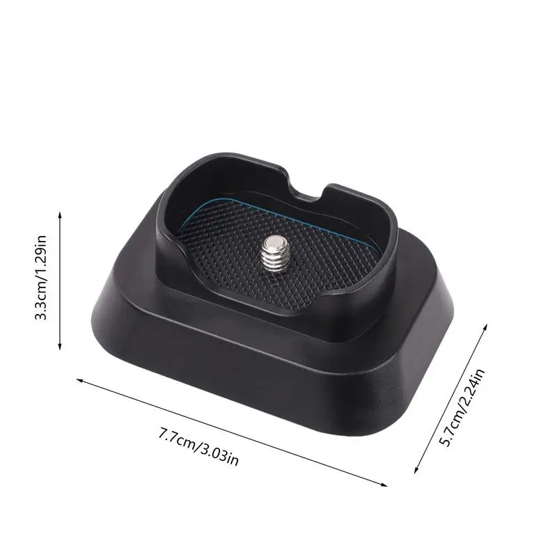 Черная основа для камеры База для панорамной камеры Стабильная подставка для камеры Портативная удобная поддержка камеры Стильная подставка для камеры