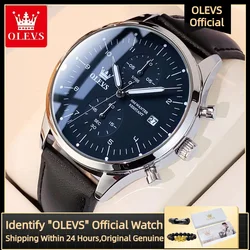 OLEVS Quartz Men's Watch Top Fashion Timing Men's Watch Waterproof Design Luminous Leisure Date Luxury Men's Business Watch