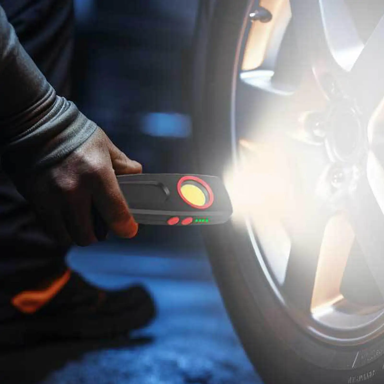 

Rechargeable LED Work Light Camping Flashlight Inspection Lamp Magnetic With Hook Torch Emergency Lights Garage Mechanic Lamp