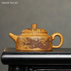 240ml Tradition Section Mud Filter Teapot Master Handmade Yixing Purple Clay Tea Pot Custom Tea Accessories Zisha Tea Set