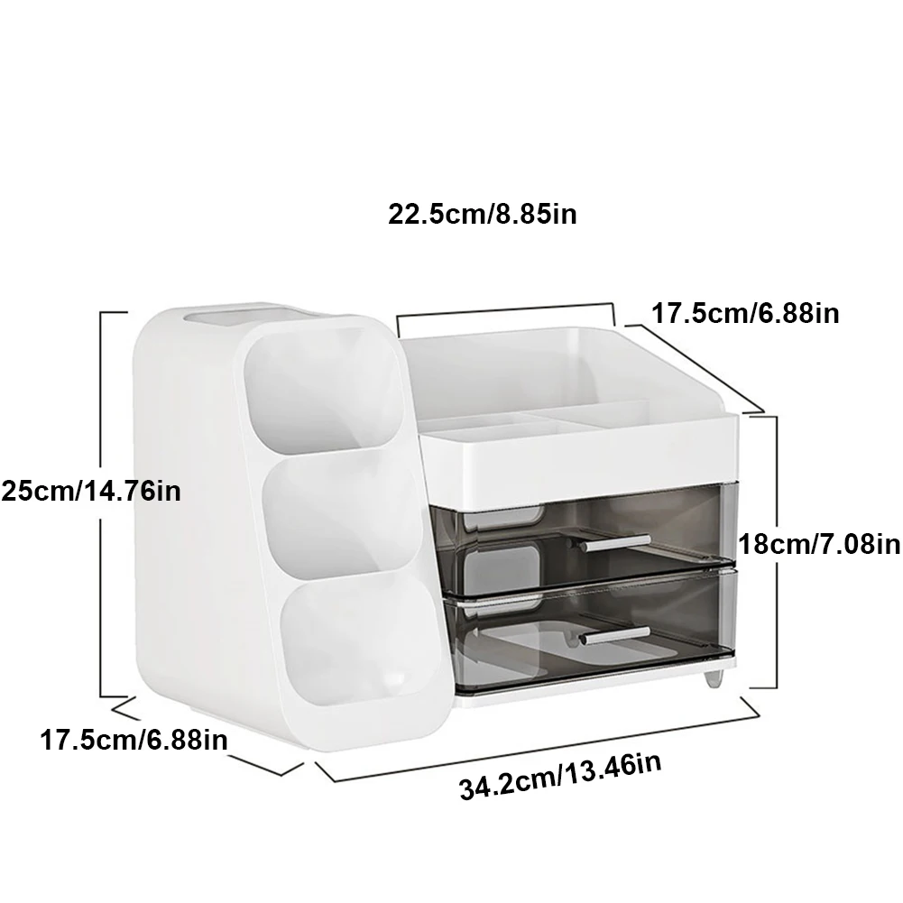 صندوق منظم سطح المكتب البلاستيكي منظم المكياج، علبة عرض مستحضرات التجميل المقاومة للغبار، حامل عرض المكياج لفرشاة مكياج أحمر الشفاه