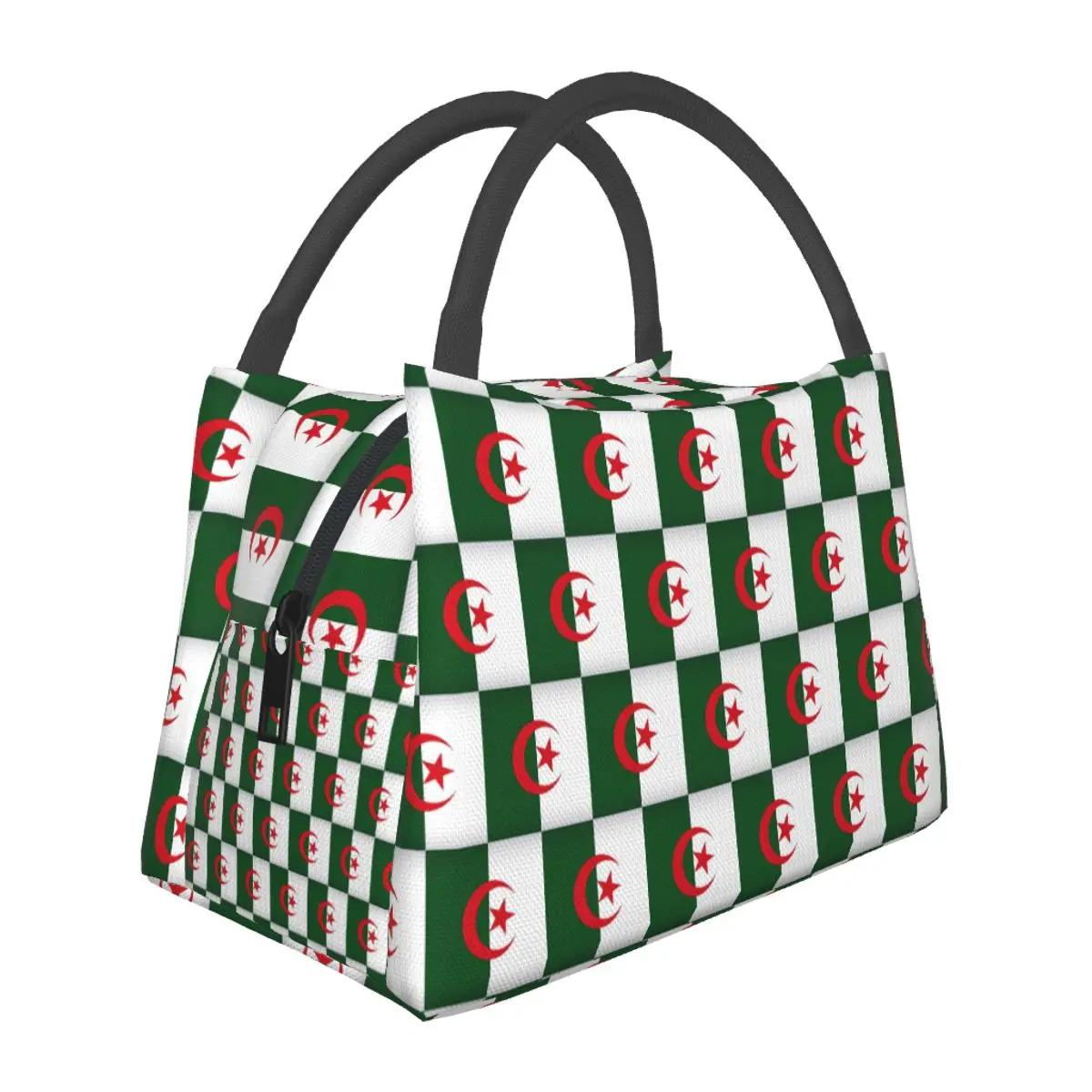 Algeria Official Flag Of Algeria Lightweight Handheld Insulated Lunch Bag Large Capacity for Adults Students Travel Picnic