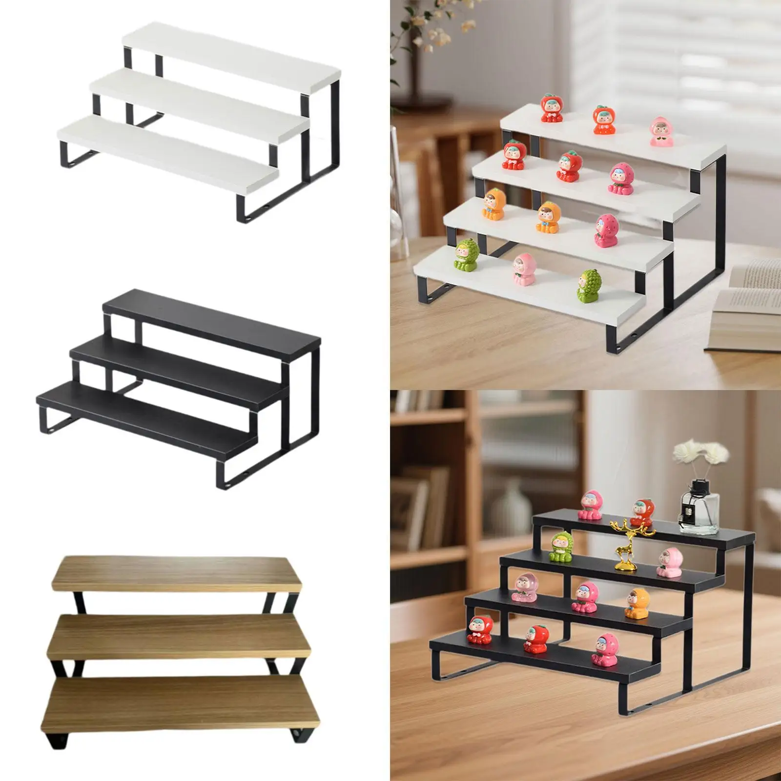 

Wood Display Stand Jewelry Organizer for Countertop Bathroom Restaurant