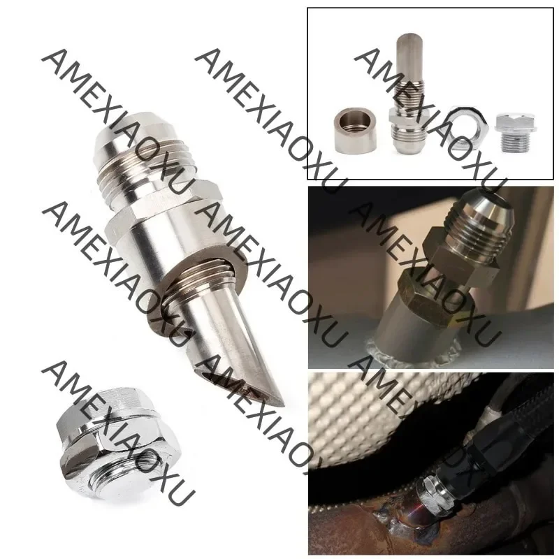 Stainless Steel E-VAC Scavenger Kit Exhaust Vacuum Kit Catch Can Vent With T304 SS E-VAC fitting M18x1.5