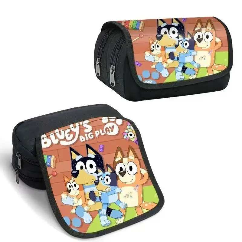 

Новый чехол-карандаш Bluey, классическая школьная сумка для ручек для студентов, большая школьная подарочная пенал для школьников, сумка для ручек Bluey Student