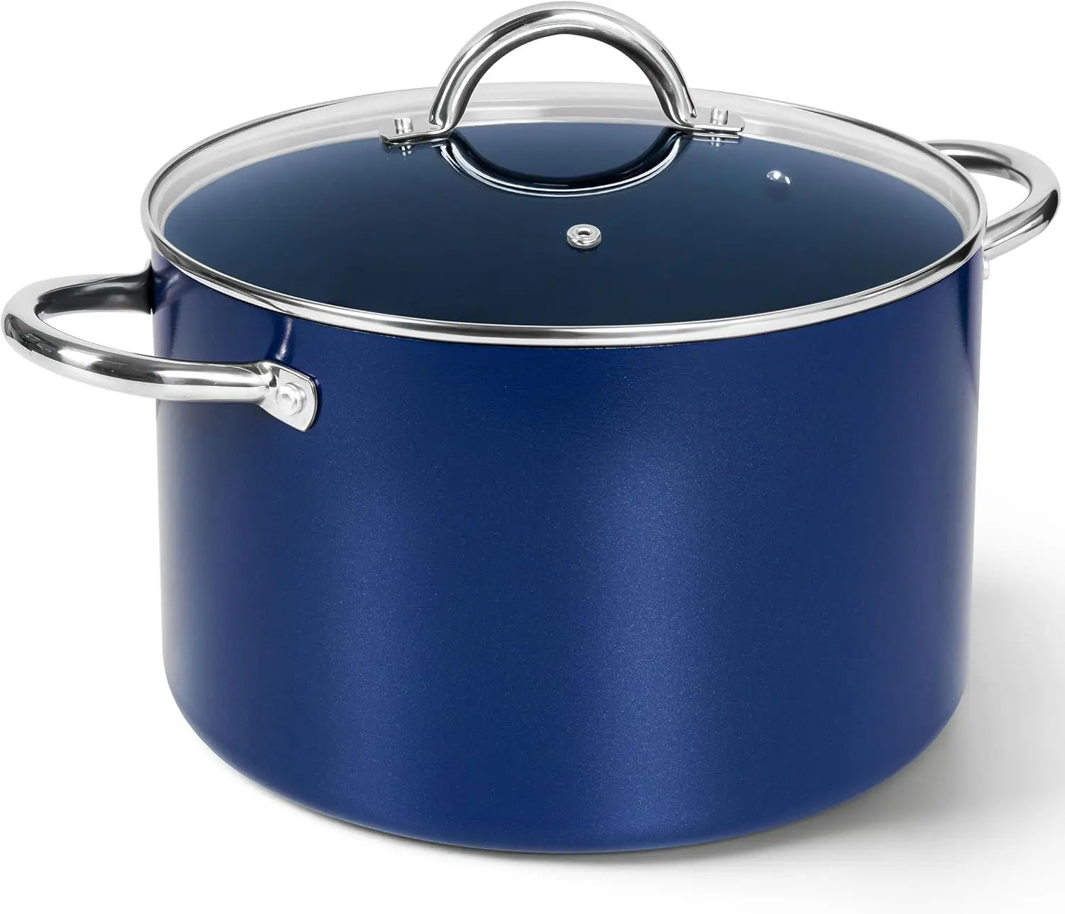 

Керамическая кастрюля на 8 кварт с крышкой, нетоксичная, совместима с индукционными плитами, легко моется, с антипригарным покрытием