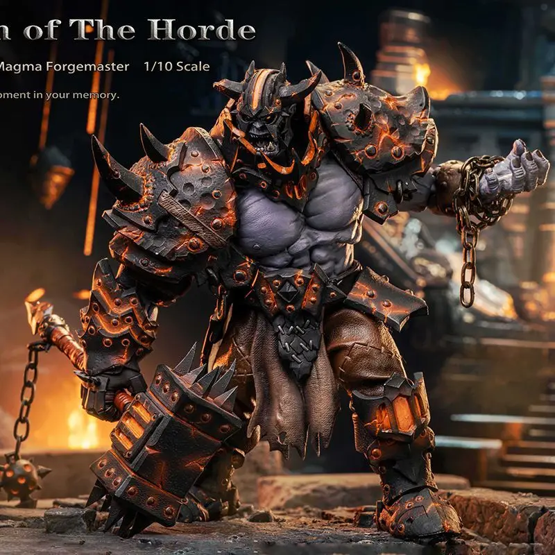 Original 1/10 escala Greyknight Wow Orc No.05 Magma Forgemaster guardián de la horda gris Kniaht conjunto completo regalos de juguetes de Navidad
