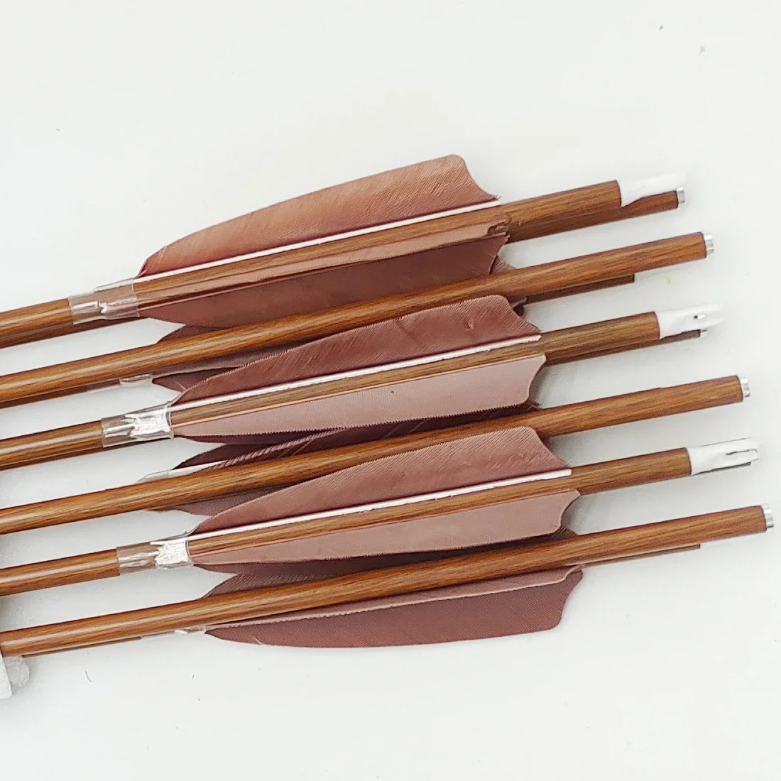 12pcs LInkboy Archery ID6.2MM SP600 32inch 4inch Turkey Feather 100gr Tips Compound Bow Hunting