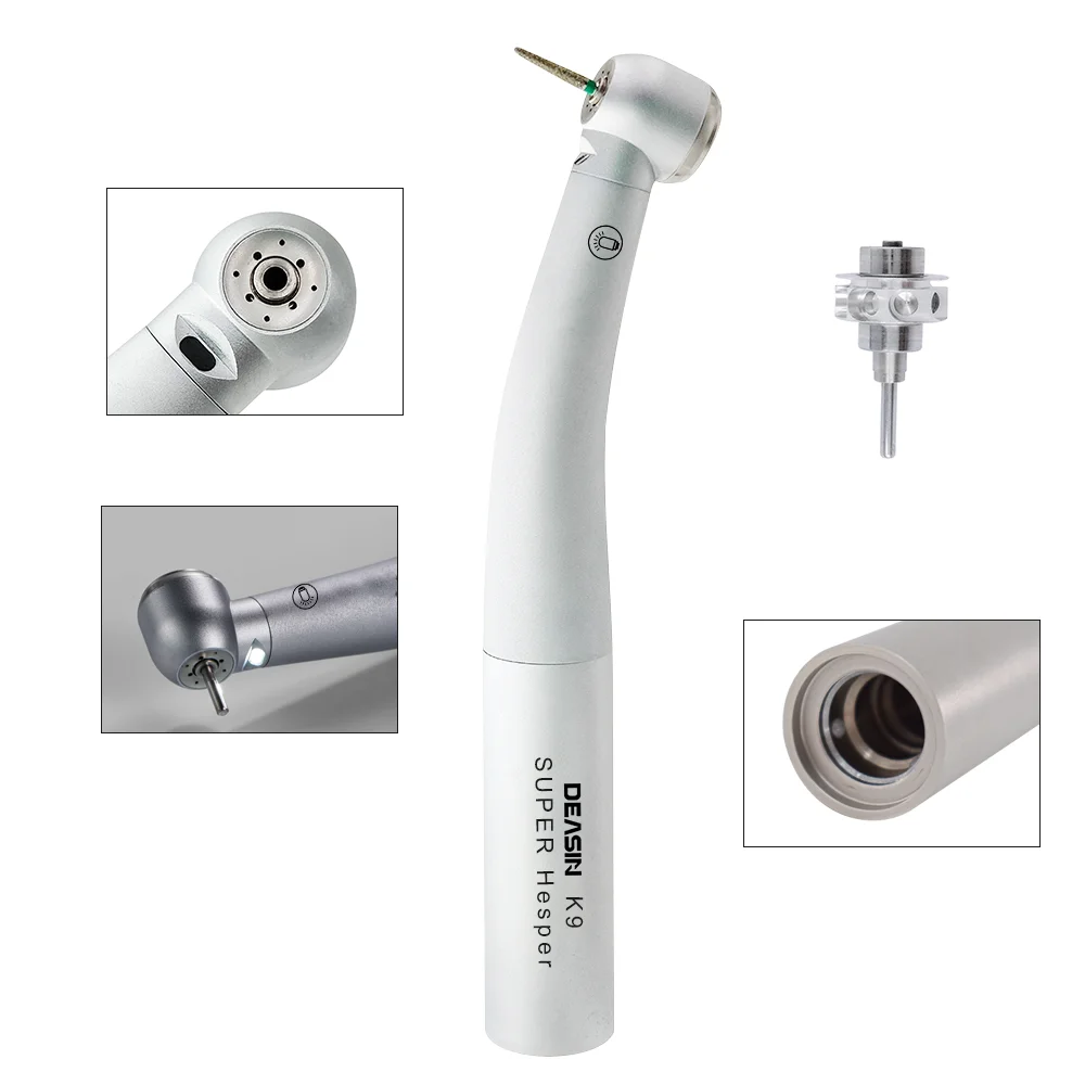 Dental K Type Dental High Speed Fiber Optic LED Turbine Handpiece For KAVO Coupler 6 Holes Dental Material Tools