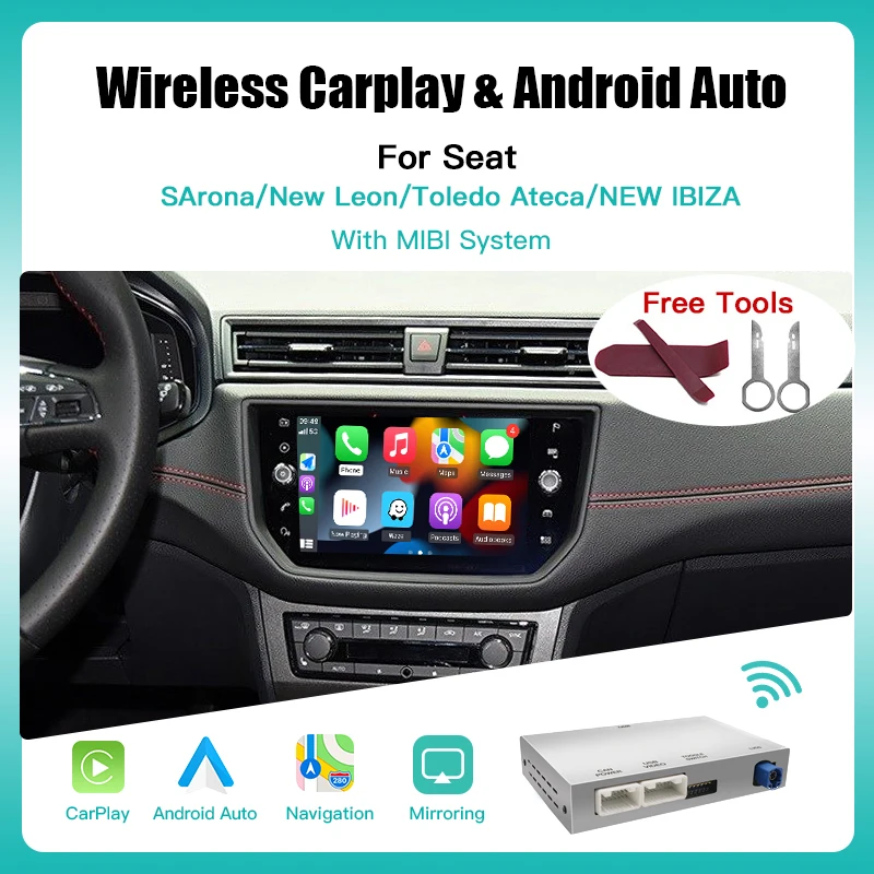 Wireless Carplay Android Auto for Volkswagen GTI Golf7 Tiguan Passat B8 Teramont Polo MIBI System Support Mirror Link Multimedia