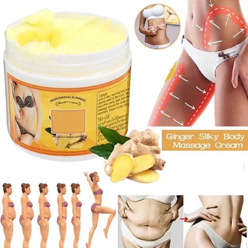 Ginger Fat Burning Cream Anti-cellulite Full Body Slimming Weight Loss Massaging Cream Leg Body Waist Effective Reduce Cream