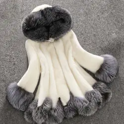 Fashion Fluffy Faux Fur Jacket Elegant Luxury Thick Plush Furry Jacket Hick Warm Hairy Faux Fox Fur Jacket Coat Fluffy Coat