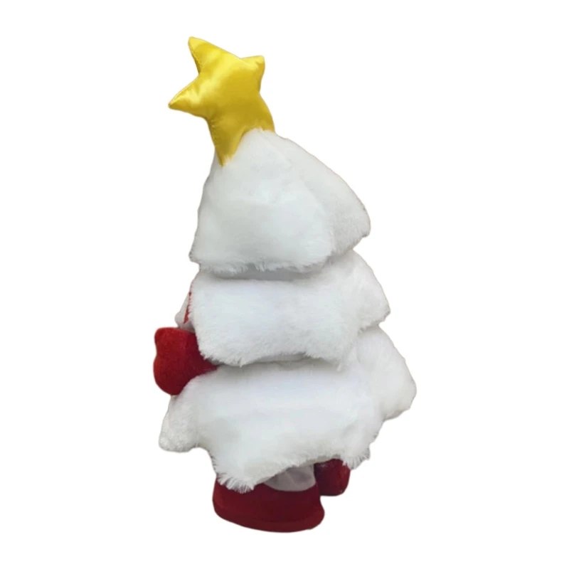 Electronic Toy Music Light Singing Light up Christmas Tree Interactive Singing Plush Toy for Children Christmas Gifts