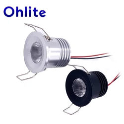 DC12v 24v Lampa wpuszczana Mini Led Downlight 3W Ściemnialny reflektor Dekoracja pokoju 32mm Wbudowana żarówka sufitowa Punktowa okrągła lampa