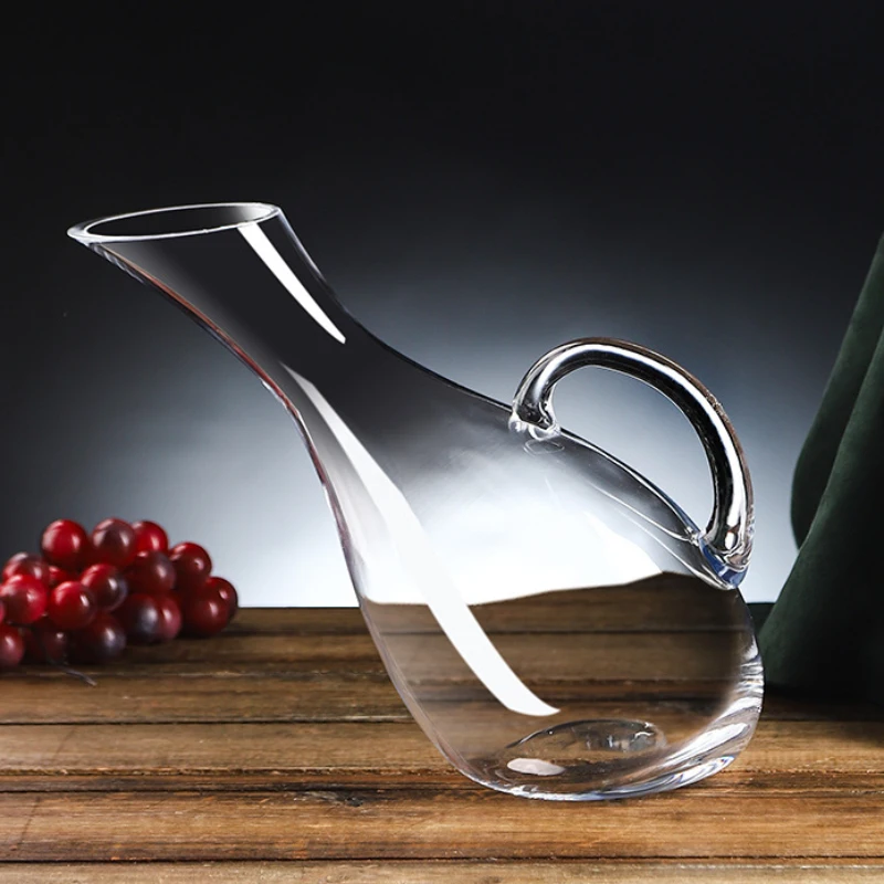 Crystal Glass Wine Decanter Luxury Red Wine Carafe Aerating Decanter with Lid Home Bar Wine Pouring Server - view 3