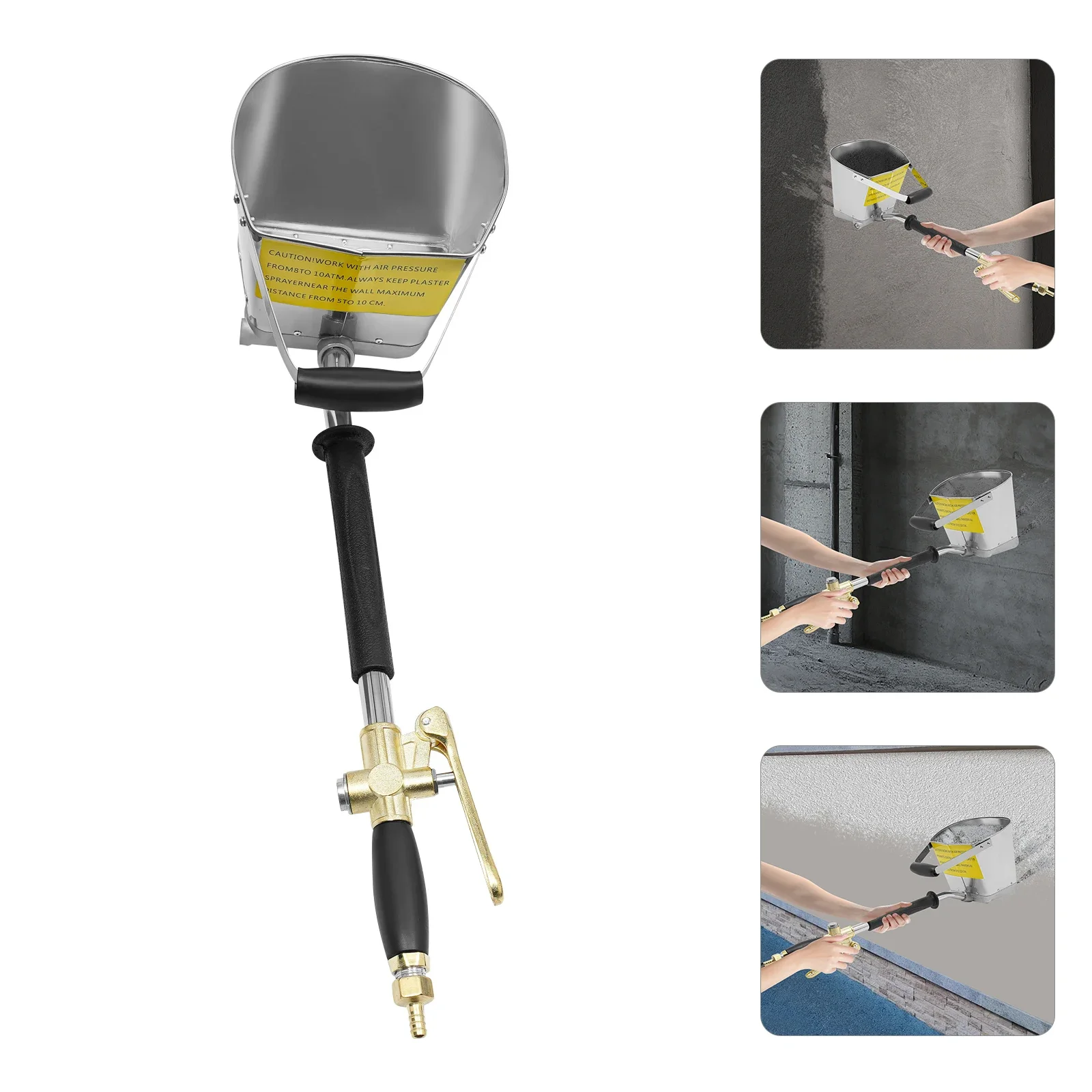 

Пистолет для текстурной штукатурки с 4 соплами, распылитель для гипсокартона, пневматический распылитель для цемента, инструмент для нанесения штукатурки на стены, инструмент для покраски дома, инструмент для нанесения штукатурного раствора