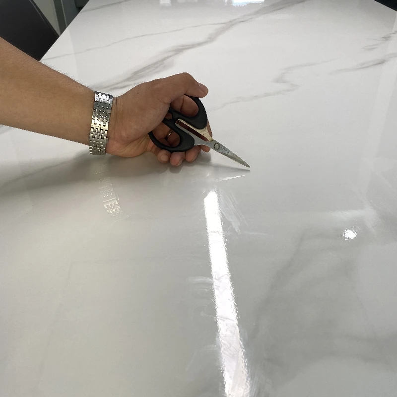 Self-Adhesive Table Protective Film Clear Protection Anti-Scratch Heat Resistant Furniture Sticker Table Kitchen Removable Cover