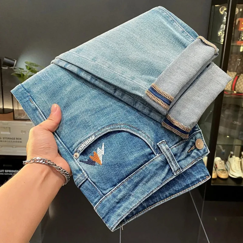 

2026 Summer Flower Season New Fashion Skinny Jeans For Men Loose Harem Style Casual Street Stylish Pants