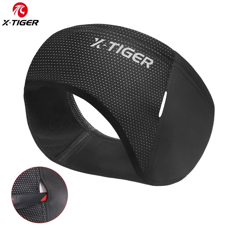 X-TIGER Cycling Headwear Outdoor Cycling Headband Windproof Cap Winter Warm Fleece Bicycle Equipment Ear Warmer Sports Sweatband