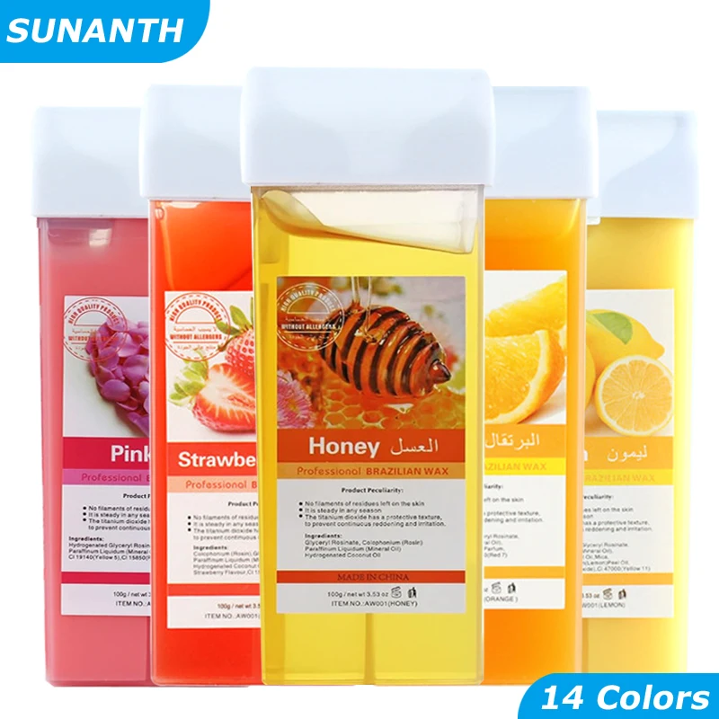 إزالة الشعر الشمع الشمع الملء لينة خرطوشة الأسطوانة الشمع لفة على مجموعة الصبح الألوة مزيل الشعر المتداول الشمع للبشرة الحساسة