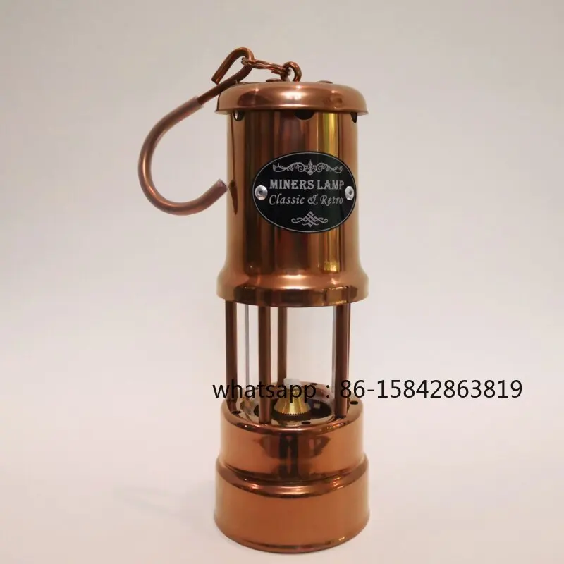 British Style, Retro, Miner Lamp Small Oil Lamp, Outdoor Camping Atmosphere Candle Miners Lamp