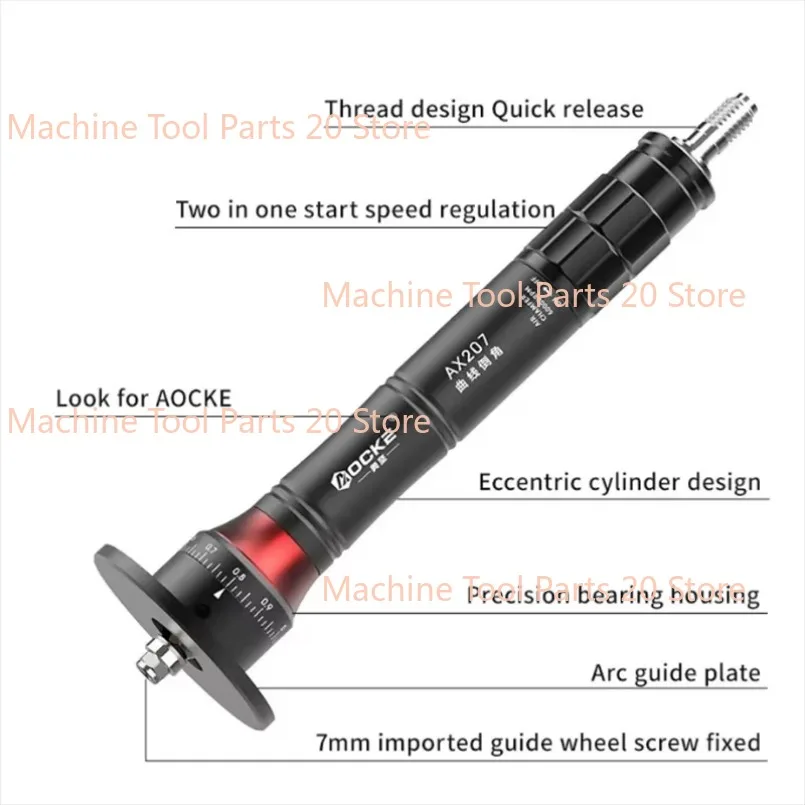 AX207 Mini Pneumatic Chamfering Machine 45 Degrees Metal Deburring Chamfer Tool Handheld Adjustable With Blades New