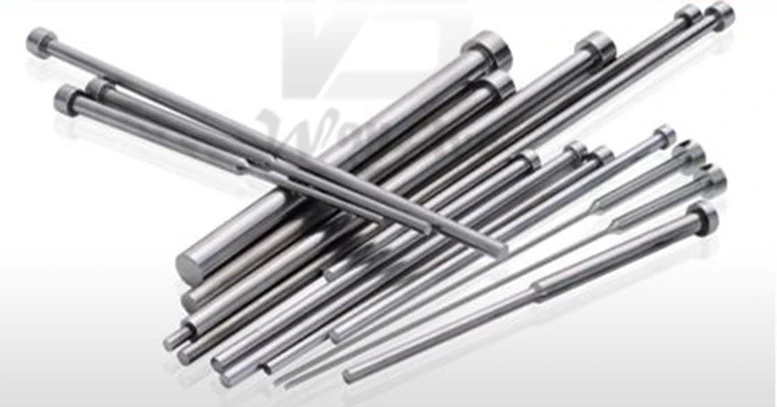

High Precision 10pcs 65Mn Round Head Straight Ejector Pins D7x100mm-D9x300mm for Injection Plastic Mould