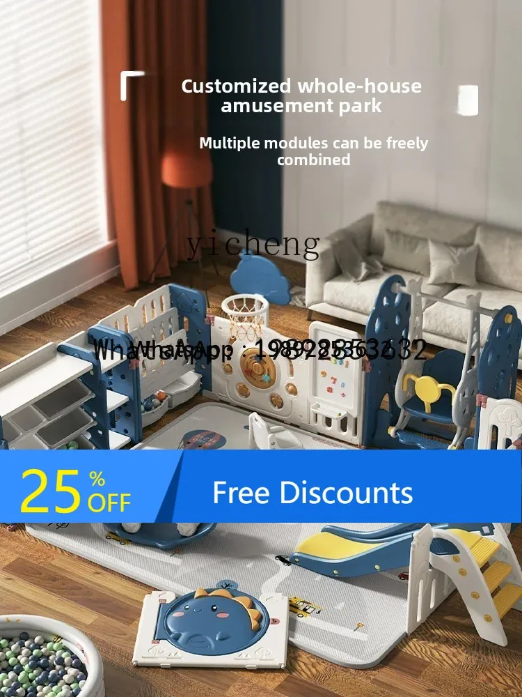 ABC Baby Protective Grating Baby داخلي لعبة المنزل سياج الأطفال الأرض سياج السلامة حصيرة للزحف الجنة