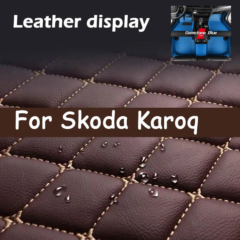 

Car Floor Mats For Skoda Karoq 2018 2019 2020 Custom Auto Foot Pads Automobile Carpet Cover Interior Accessories
