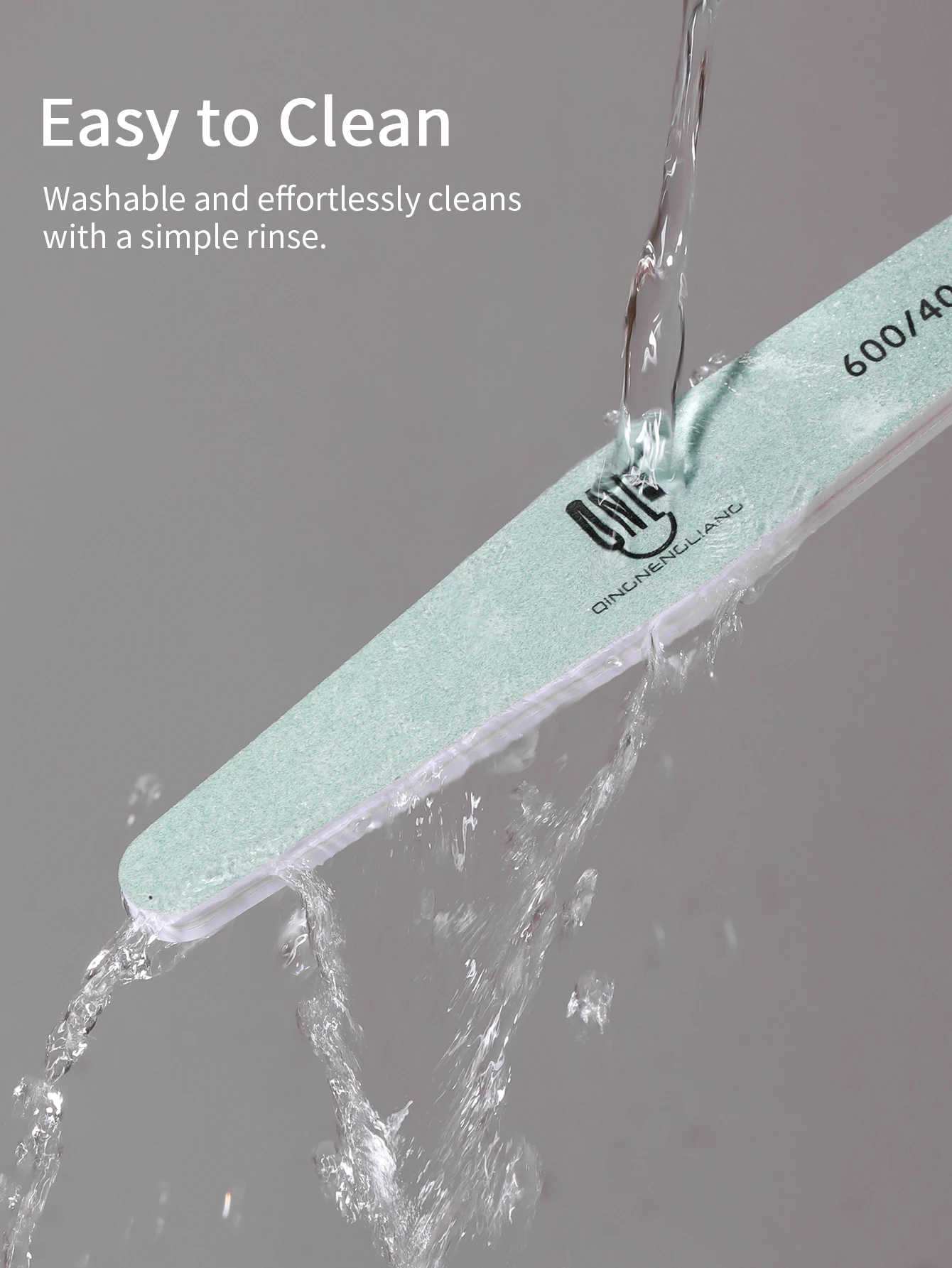 RS 1/5/10 قطعة مبرد أظافر الملفات قطاع 600/4000 حصى الرملي تلميع طحن مانيكير تألق الإسفنج التلميع القضبان مسمار أدوات الرسم