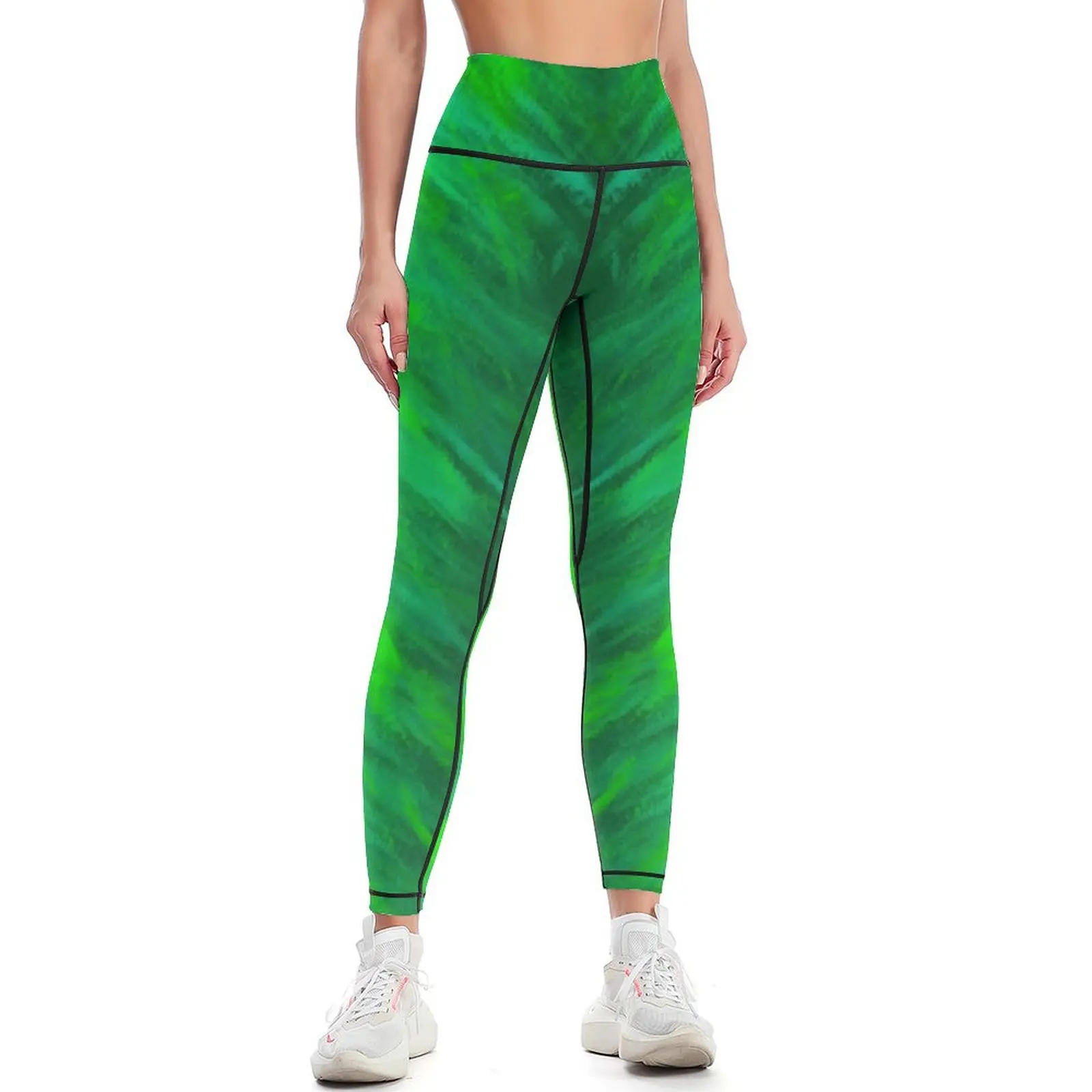 

green fur Leggings Clothing fitness gym clothing Womens Leggings