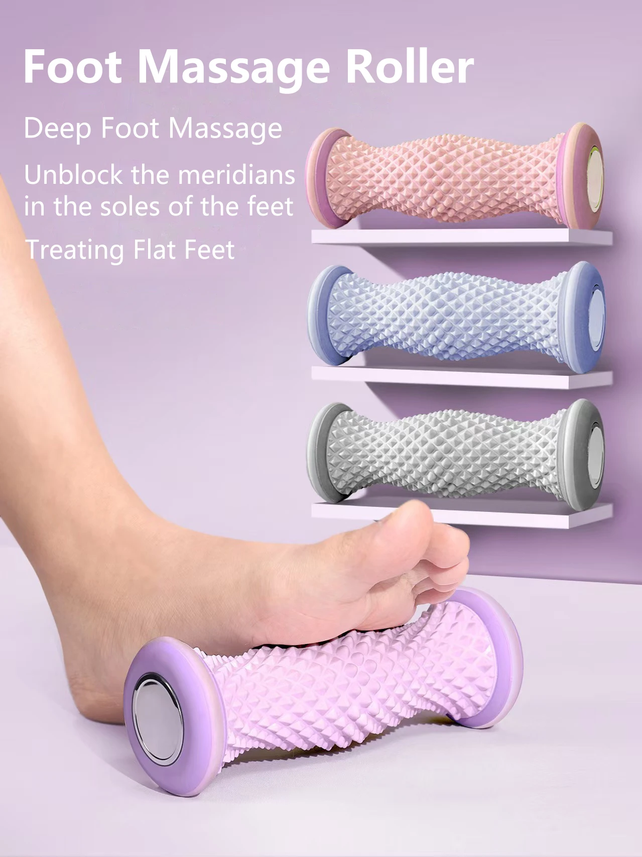 Yoga Exercise Foot Fascia Wheel Muscle Network Leg Relaxation Roller Fitness Foot Massage Relaxation Roller