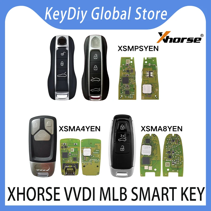 Xhorse VVDI MLB Smart Keys 434MHZ XSMA4YEN+Shell XSMA8YEN+Shell XSMPSYEN+Shell OEM Solution For VVDI MLB Tool VVDI MQB Adapter