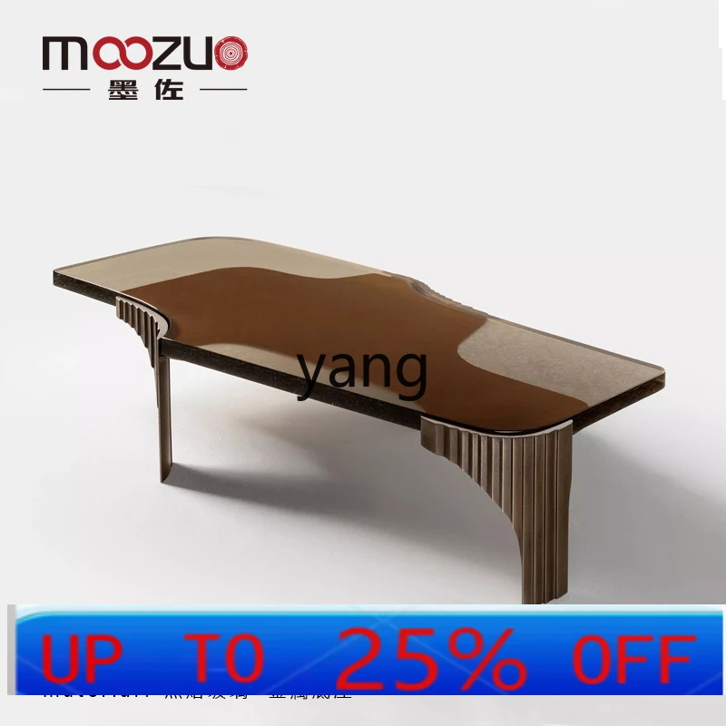 LHH metal coffee table model room living room high-end fine grinding