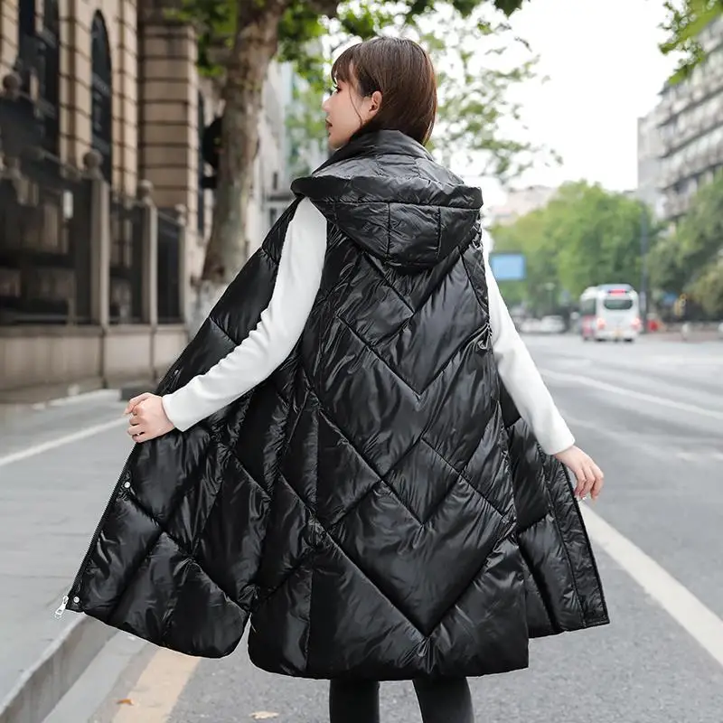 

Down Cotton Waistcoats Ladies Winter Warm Sleeveless Jacket Female Fashion Zipper Waist Coat Mujer Vest Women T319