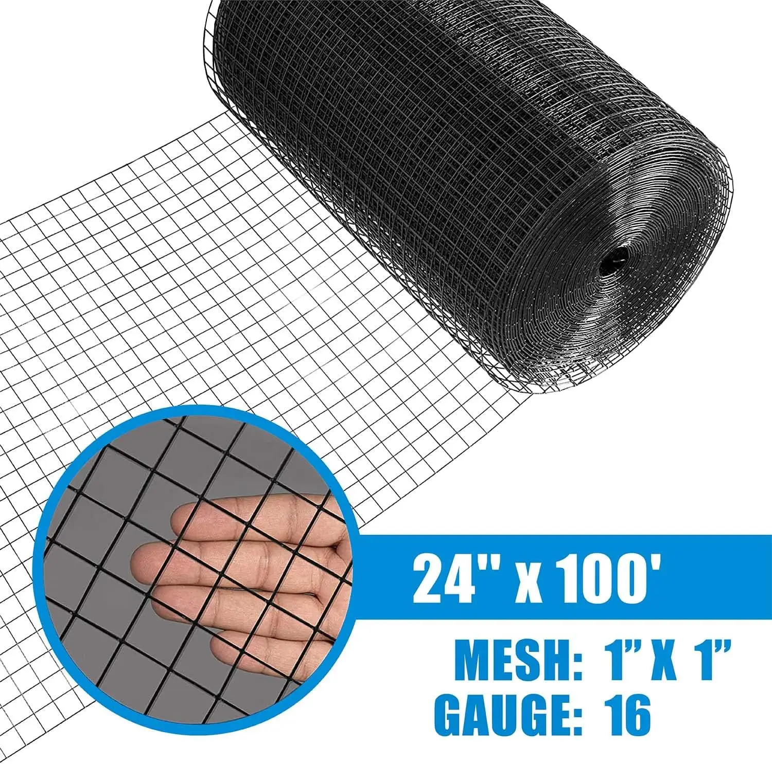 16 Gauge Black Viny…