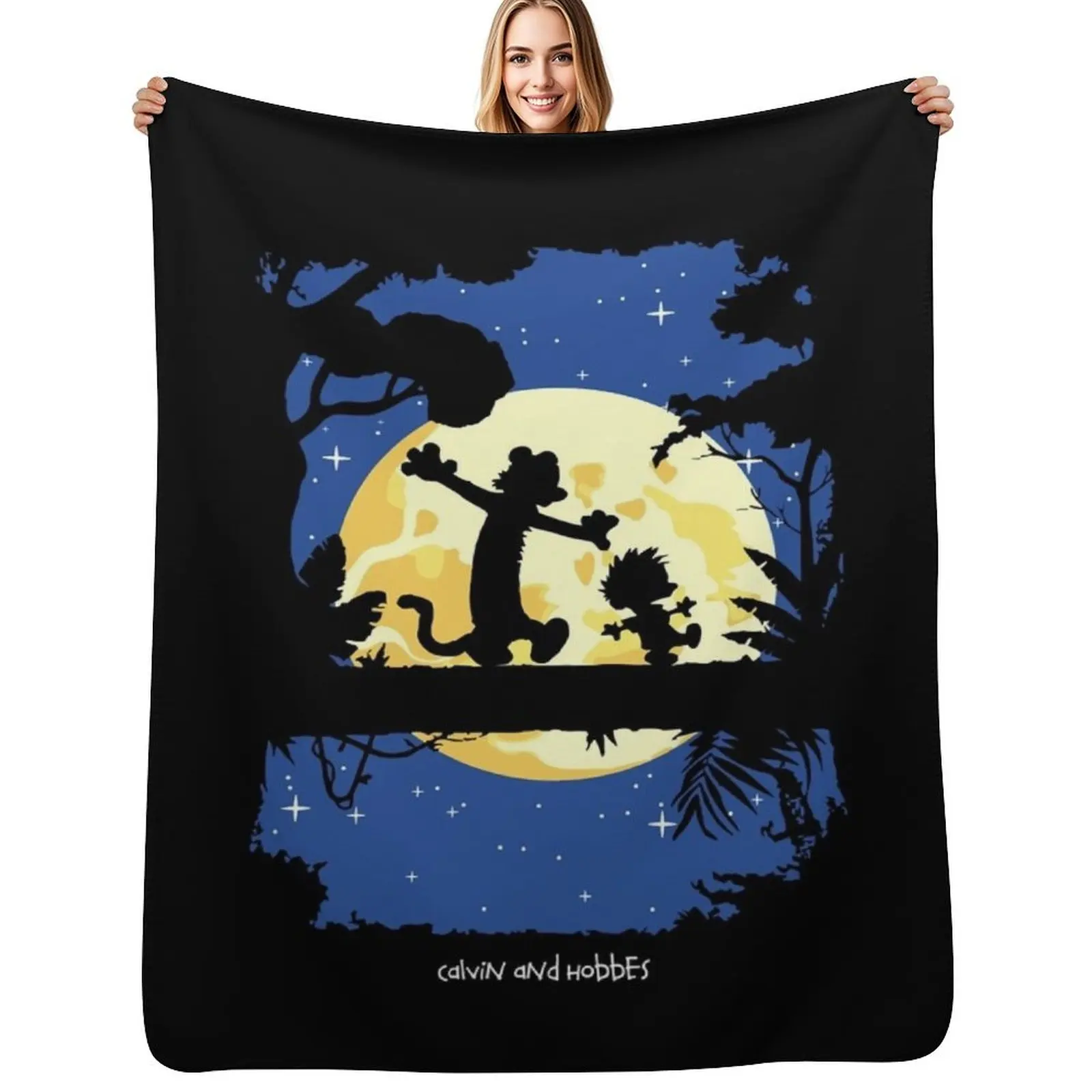 

Mistakes In Calvin Arts Fans Hobbes Vintage Portrait Boys Girls Throw Blanket blankets ands Multi-Purpose Hairy Blankets