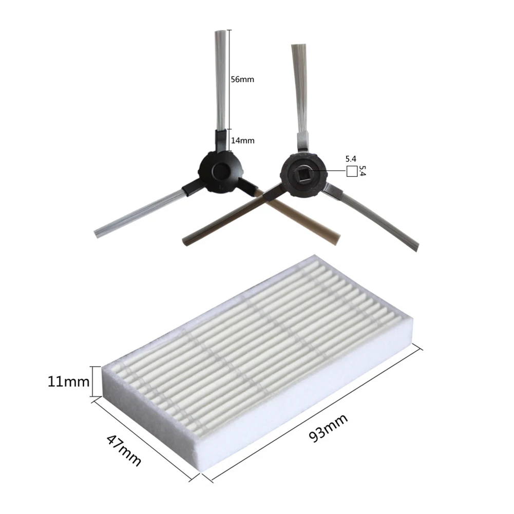 فلتر فرشاة جانبية لـ Blaupunkt ، BLUEBOT ، XSMART ، أجزاء تفريغ روبوت لمسح الغبار الترابي ، 12 144