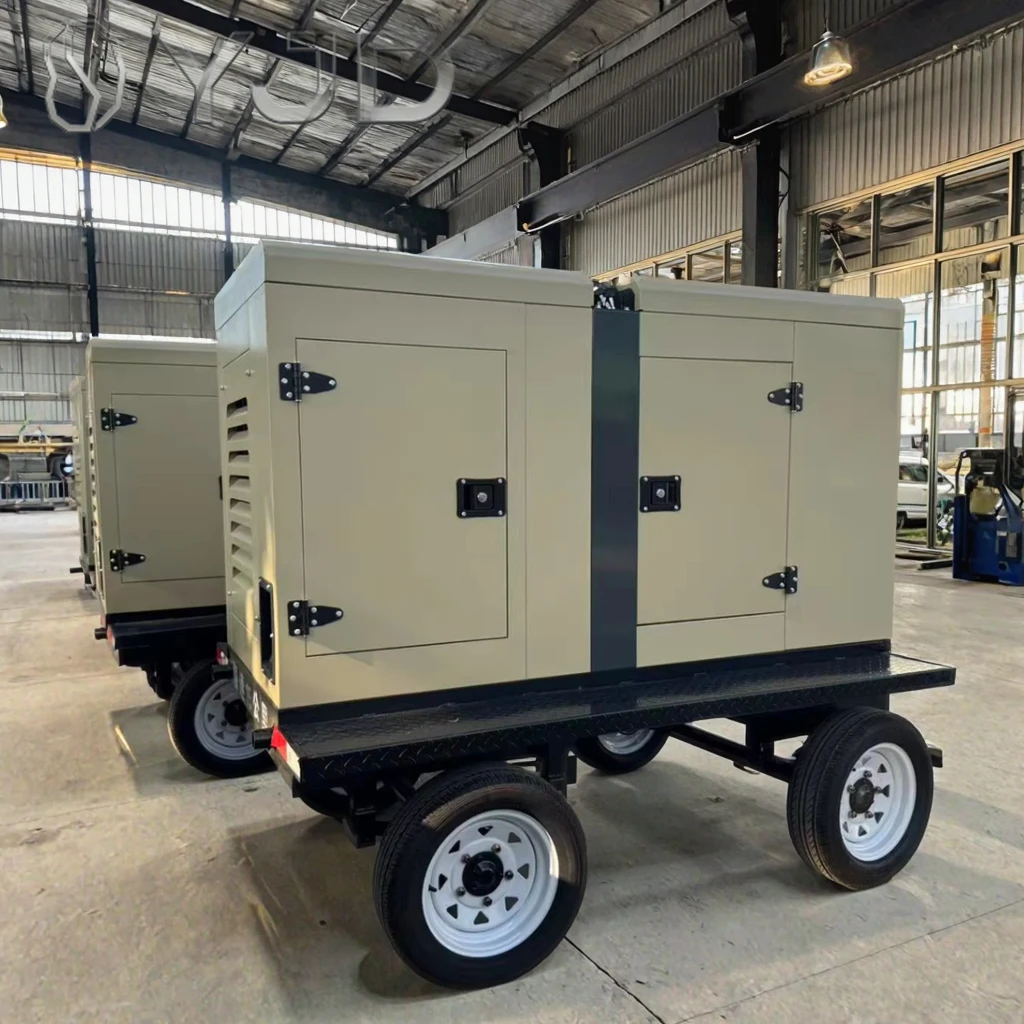 75kw 93.75kva 1500/1800RPM Trailer Silent Diesel Generator Set with Auto Start ATS 3 Phase 4 Wire High-end Customizable