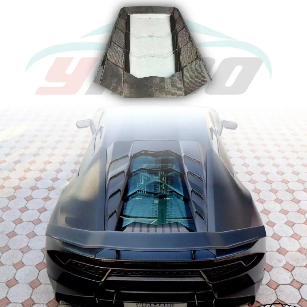 

For Lamborghini Huracan LP580 LP610 EVO modification and upgrade MSY style carbon fiber engine hood