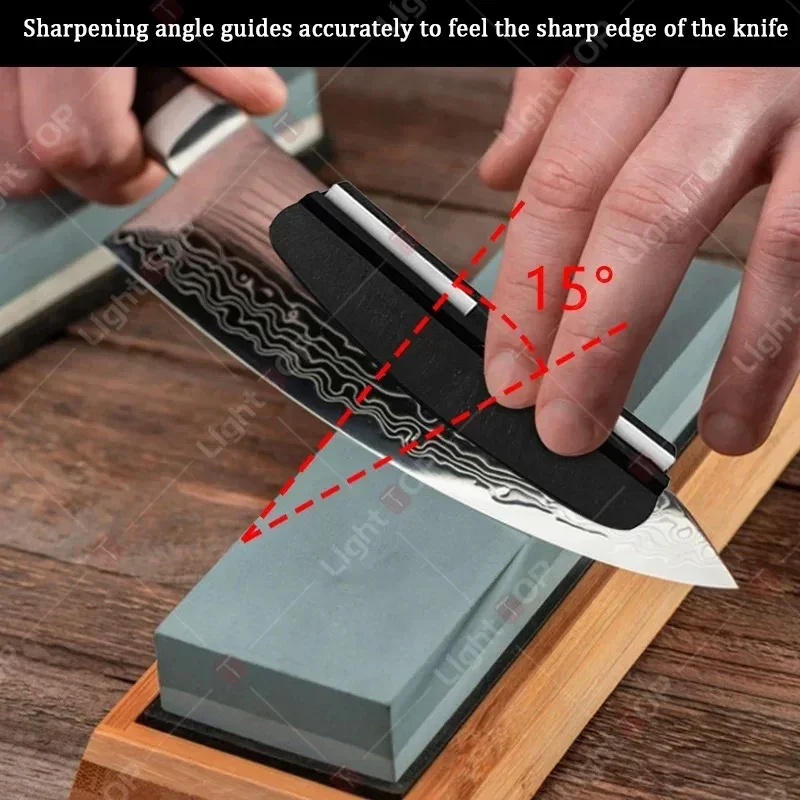 Sharpening Stone Angle Guide Fixed Knife Sharpener 15degrees Kitchen  Whetstone Sharpener Knife Tool Sharp Knife Accessories