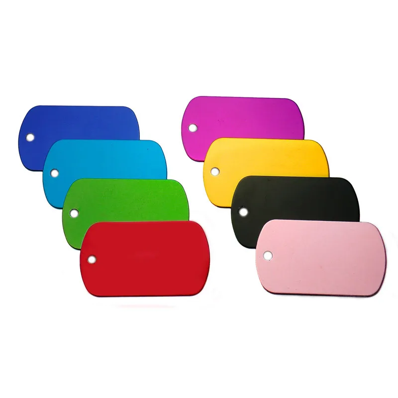 10 PCS Mix Color Aluminium Alloy Keychain Key ID Label Tags Luggage ID Tags Metal Hotel Number Classification Card Key Rings
