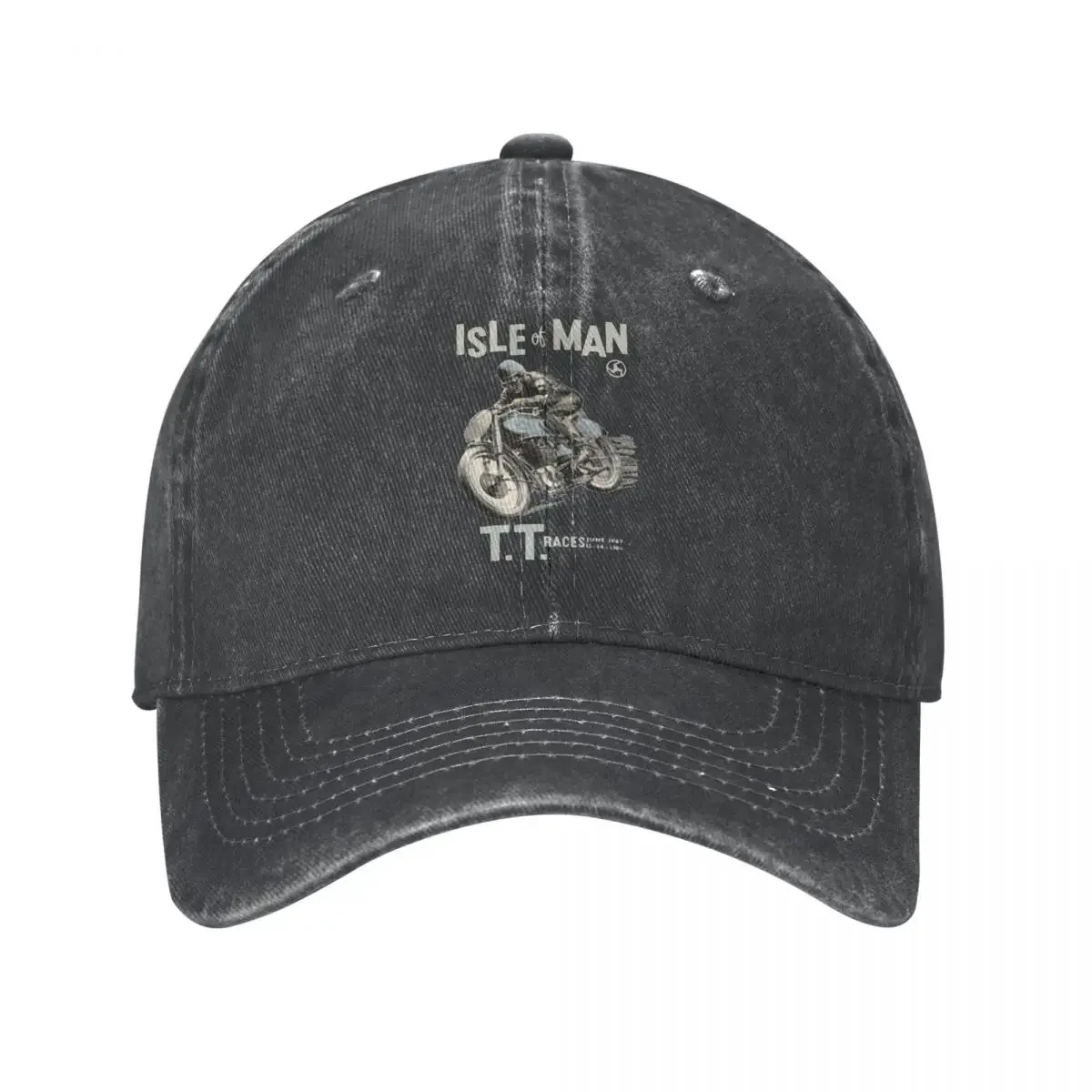 

Isle Of Man TT Races Baseball Caps Funny Denim Cap Fashion Hip Hop Workouts Summer Hats for Men Women