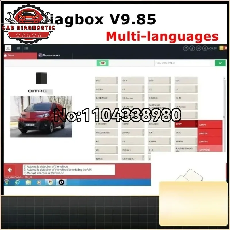 2026 Hot Sale Diagbox V9.85 Diagbox For Lexia3 P P2000 Diagbox Full Adapter for Lexia 3 for Citroen&for Peugeot Car Scanner Tool