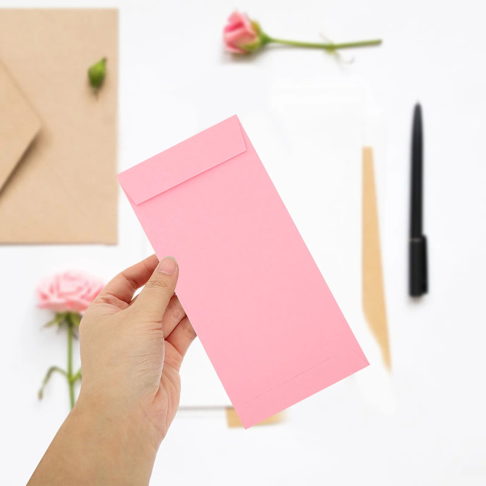 

120Pcs Cash Envelopes Budget Colored Paper Envelopes Adhesive Strip Money Saving for Tips Coins Gifts Budget Cash Envelope